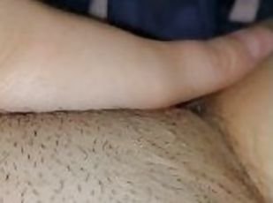 poilue, masturbation, orgasme, chatte-pussy, amateur, ados, doigtage, solo, humide