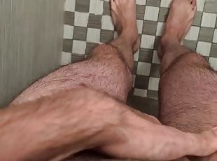 masturbation, amateur, énorme-bite, branlette, pieds, point-de-vue, fétiche, solo, bite