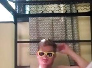 Coolest Dude Masturbating in Cool Yellow Sunglasses Because He’s Fu...