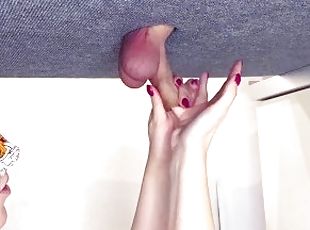 Mistress explores and plays with the foreskin and urethra of a Easy...
