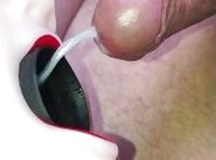 Vacuum Cleaner Dick Masturbation with my Open Mouth Stroker Device,...