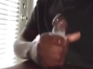 Crazy big cumblast from huge gay black dick biggest cumshot in porn...