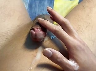 asiatique, masturbation, amateur, ejaculation-sur-le-corps, première-fois, solo, réalité