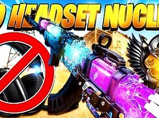 NO HEADSET NUCLEAR in BLACK OPS COLD WAR! (Playing with NO AUDIO in...