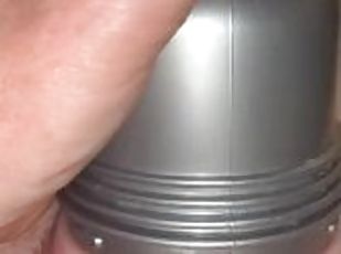 Closeup Fleshlight Classic Pick Butt fuck and creampie with oozing after cum.