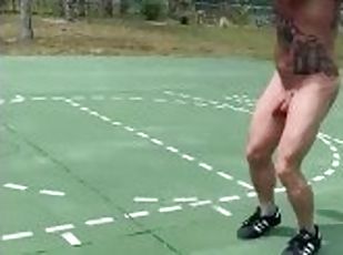 Preview muscular big dick hotty shooting hoops butt ass naked with ...