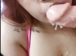 Sexy Ass BBW Nirvana Lust fucking lollipop cock then sloppy sucks 2...