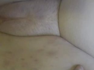 amatör, creampie, par, bbw, pov, close-up