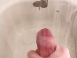 kąpiel, masturbacja, amatorskie, wystrysk-spermy, prysznic, solo