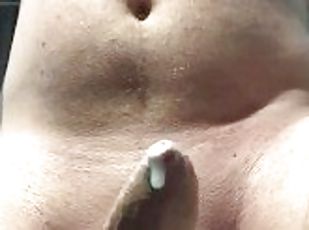 masturbation, orgasm, amatör, cumshot, gigantisk-kuk, sprut, ensam, kuk