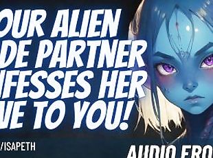 Your alien trade partner confesses her love to you! [sci fi] [40k i...