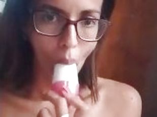 masturbation, vieux, amateur, ados, jouet, mignonne, plus-agée, petite, solo, brunette