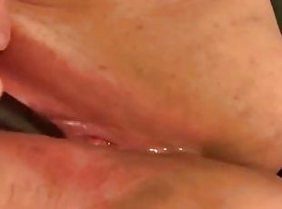 Bbw hot moaning and squirting cumshot with strong vibrator