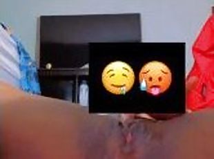 clito, masturbation, orgasme, giclée, amateur, babes, ébène, solo, humide