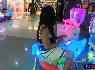 Thai amateur teen girlfriend plays with a vibrator toy after a day ...