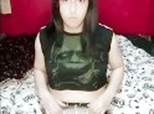 masturbación, transexual, amateur, adolescente, latino, travesti, mona, a-solas, morena, tetitas