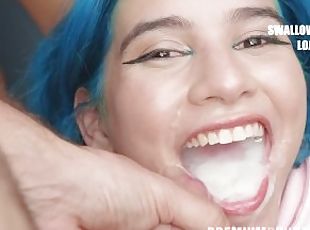 PremiumBukkake - Min Galilea swallows 64 huge cumshots in mouthful ...