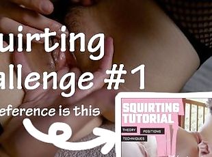 We begin the Japanese Wife Squirting Challenge  referred to the vid...