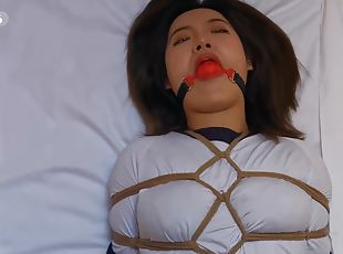 asiatique, jouet, bdsm, fétiche, bondage, brunette