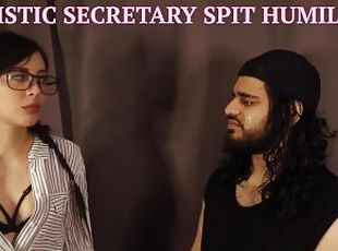 Sadistic Secretary Spit Humiliation - {HD 1080p} (Preview)