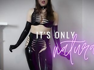 Gentle Femdom reassuring you that your latex fetish is absolutely n...