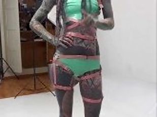 MY FREE TIKTOK - CHeck: Anuskatzz - Latex, leather harness, crazy H...