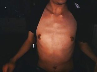 pai, masturbação, mamilos, magro, amador, adolescente, hardcore, árabe, pov, webcam