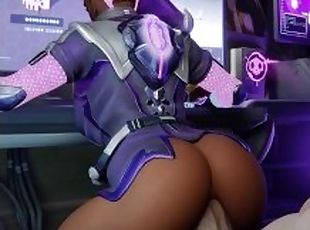 Gamer Girl Sombra Stops Game and Bounces on Dude's Dick. GCRaw. Ove...