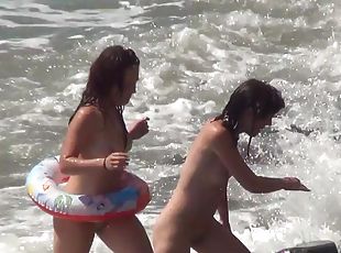 nudisti, vani, kemera, plaža, voajer, sakriveno, rijaliti