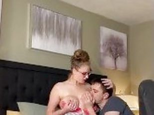 Bratty Bossy Big Natural Tit Blonde Teaches Boyfriend Adult Breastf...