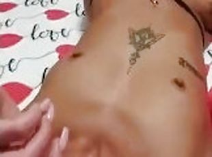 amador, pés, webcam, engraçado, sozinho, morena, tatuagem