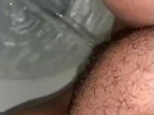 rumpe, pissing, pussy, amatør, ebony, bbw, toalett, fetisj, alene