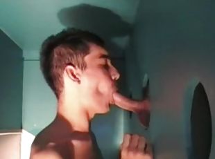 ASSAN sucking big cock of glory holes of mathieu FERATHI and fucked...