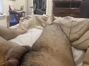 poilue, masturbation, orgasme, amateur, énorme-bite, latina, branlette, point-de-vue, ejaculation, mexicain