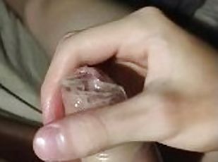 Masturbation big cock condom