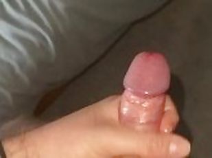 Baby oil and hard cock