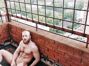 masturbation, en-plein-air, public, amateur, gay, branlette, secousses, solo, musclé