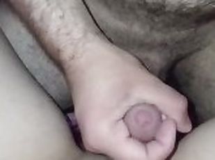 POV CUMMING on the flat belly of a babysitter/Cheating while wife i...