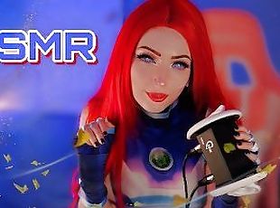 Starfire Teen Titans Ear Kissing Licking Tingles + Mouth Sounds ASM...