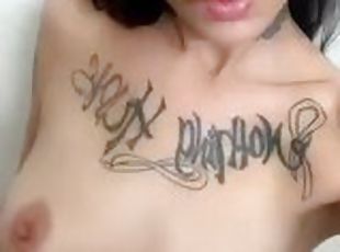 masturbation, public, amateur, babes, ados, solo, tatouage