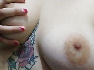 lielās-krūtis, masturbācija-masturbation, amatieris, pusaudzis, brazīlija, fetišs, brunete, tetovējums, mazās-krūtis