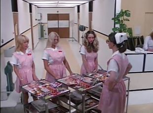 Kinky Retro Nurse Cris Cassidy Gets Facialized Twice