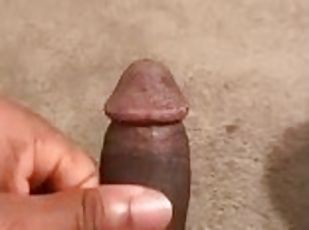 masturbation, amateur, mature, ébène, énorme-bite, branlette, point-de-vue, solo, bite