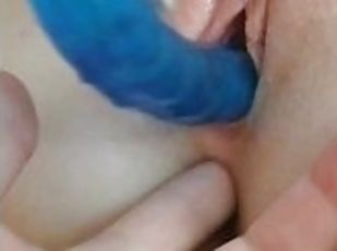 Teen Girl Masturbates Her Wet Pussy Rubbing Close UP