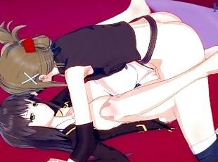 Setsuko Ohara and Chitose Kisaragi have intense futanari sex - Supe...