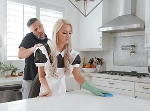 Blonde Jordan Maxx enjoys while getting fucked by her boss