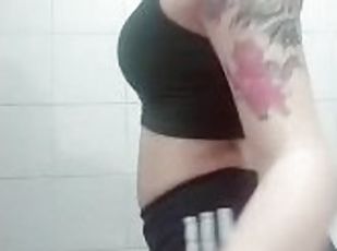 fiesta, amateur, babes, polla-enorme, adolescente, niñera, a-solas, tatuaje, polla