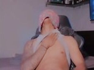 masturbation, amateur, ejaculation-sur-le-corps, ébène, ados, hardcore, black, solo, réalité, tatouage