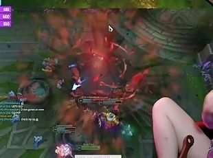 Tricky Nymph Dominates their League of Legends Game LIVE on Chaturb...