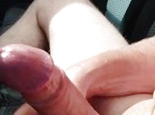 masturbation, public, amateur, branlette, voiture, secousses, attrapée, solo